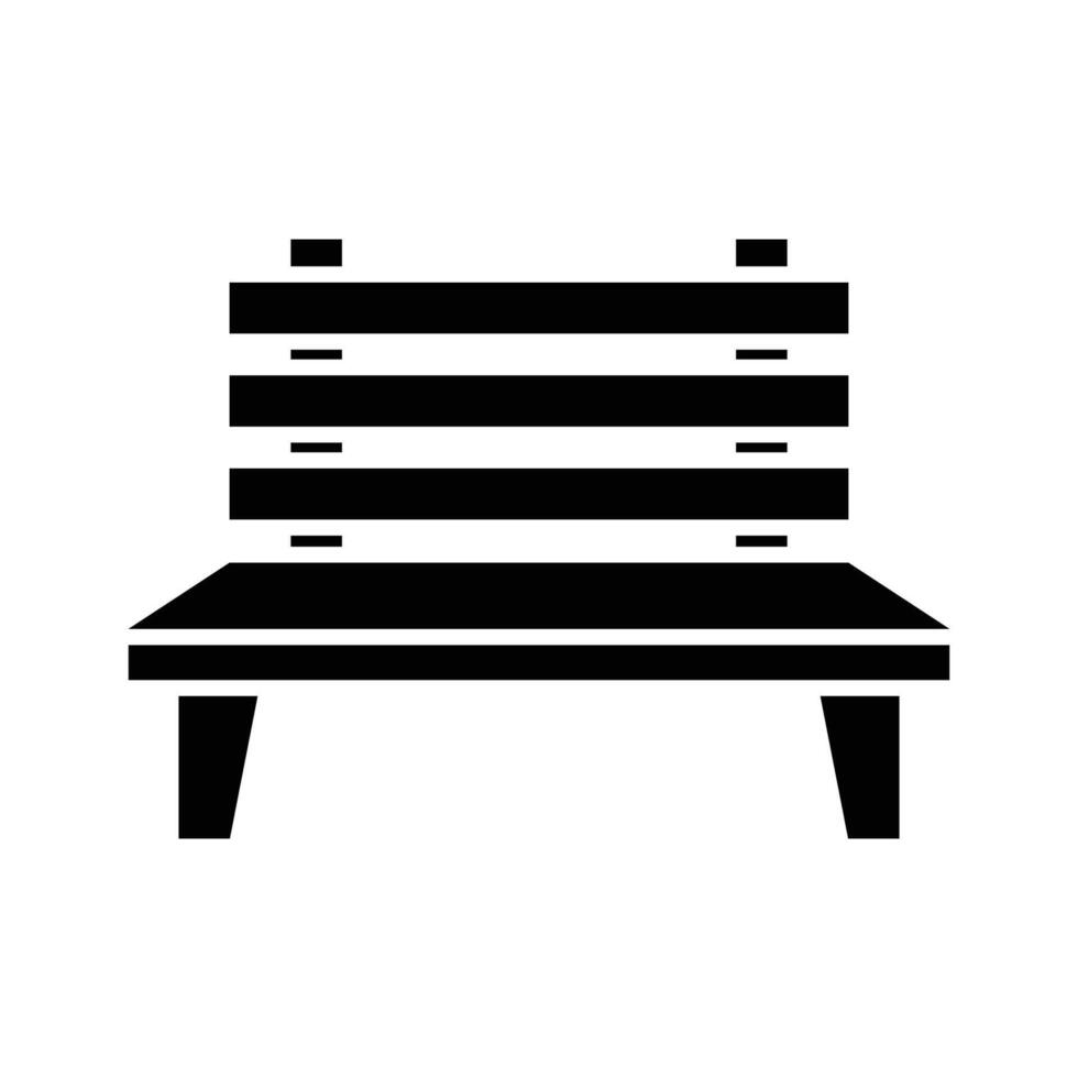 bench icon vector design template in white background