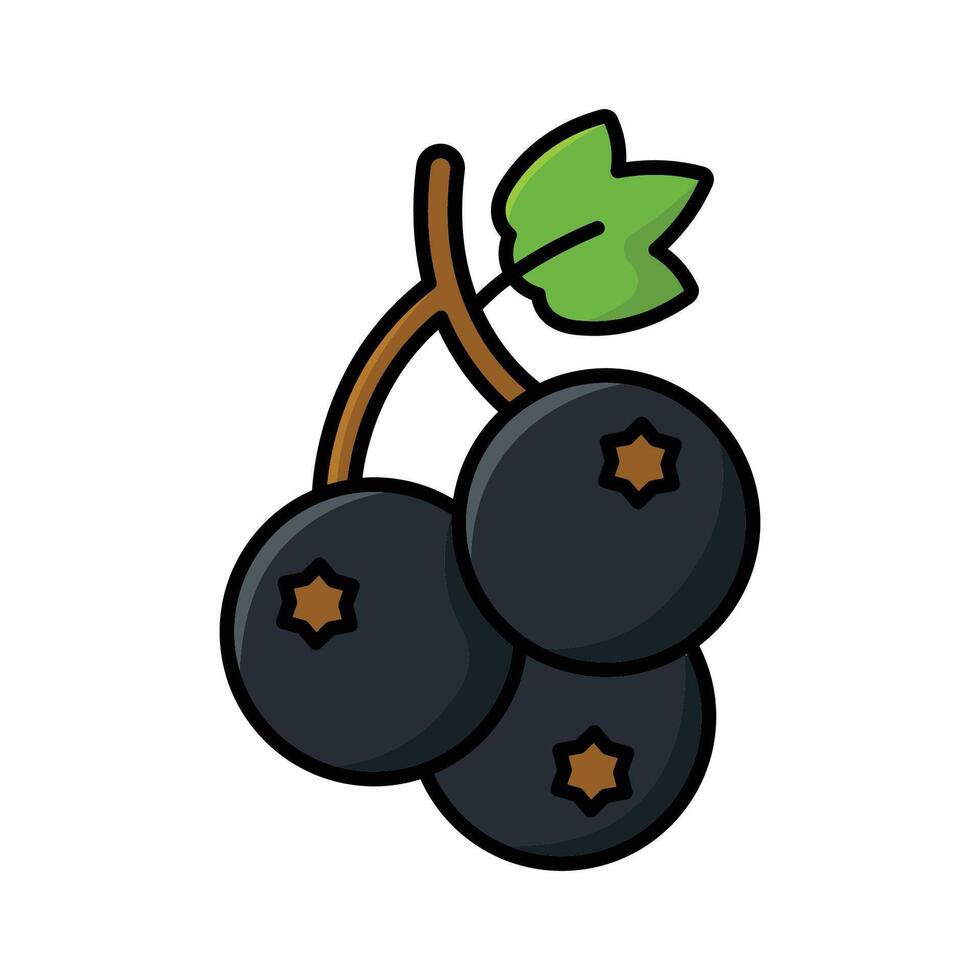 blackcurrant icon vector design template in white background
