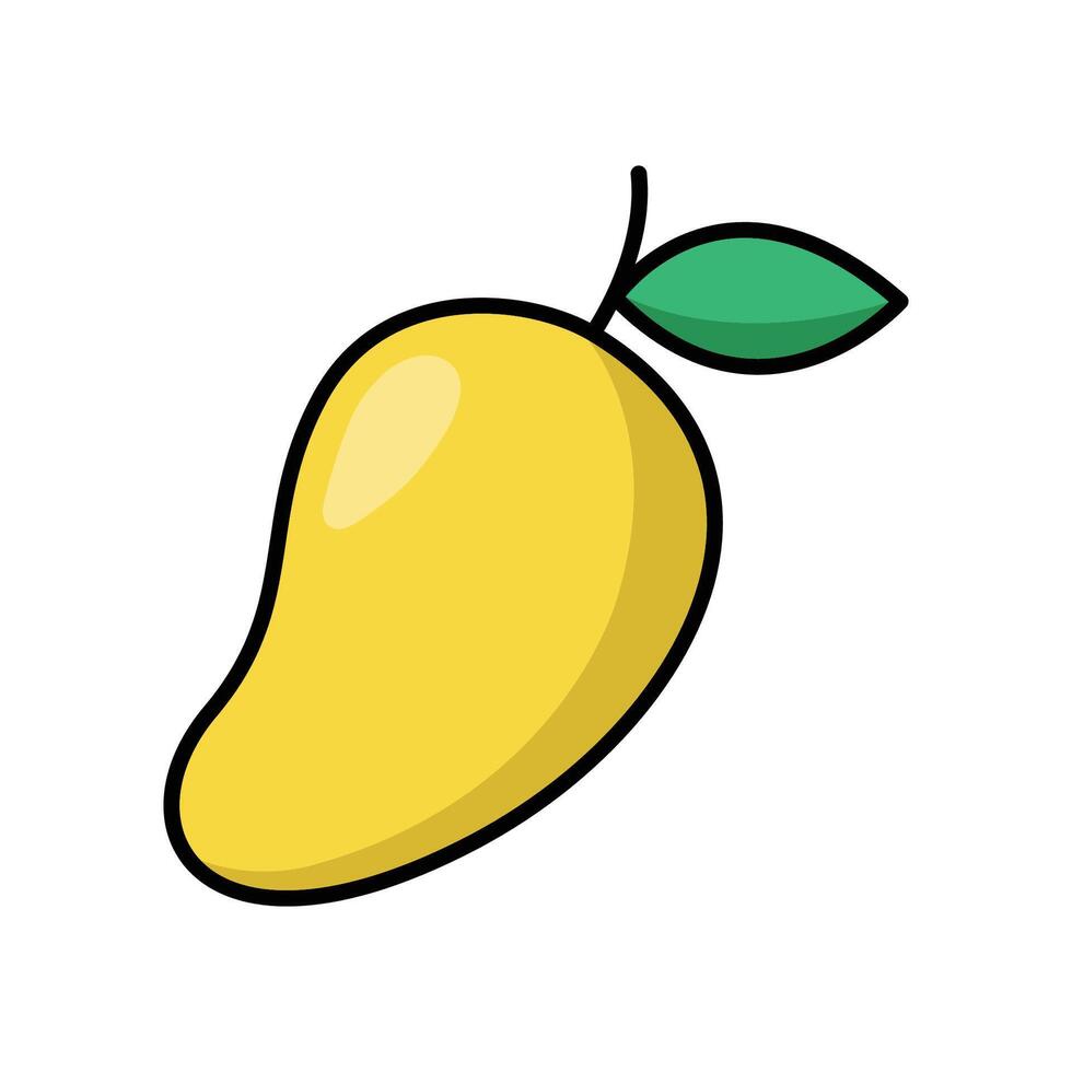 mango icon vector design template in white background