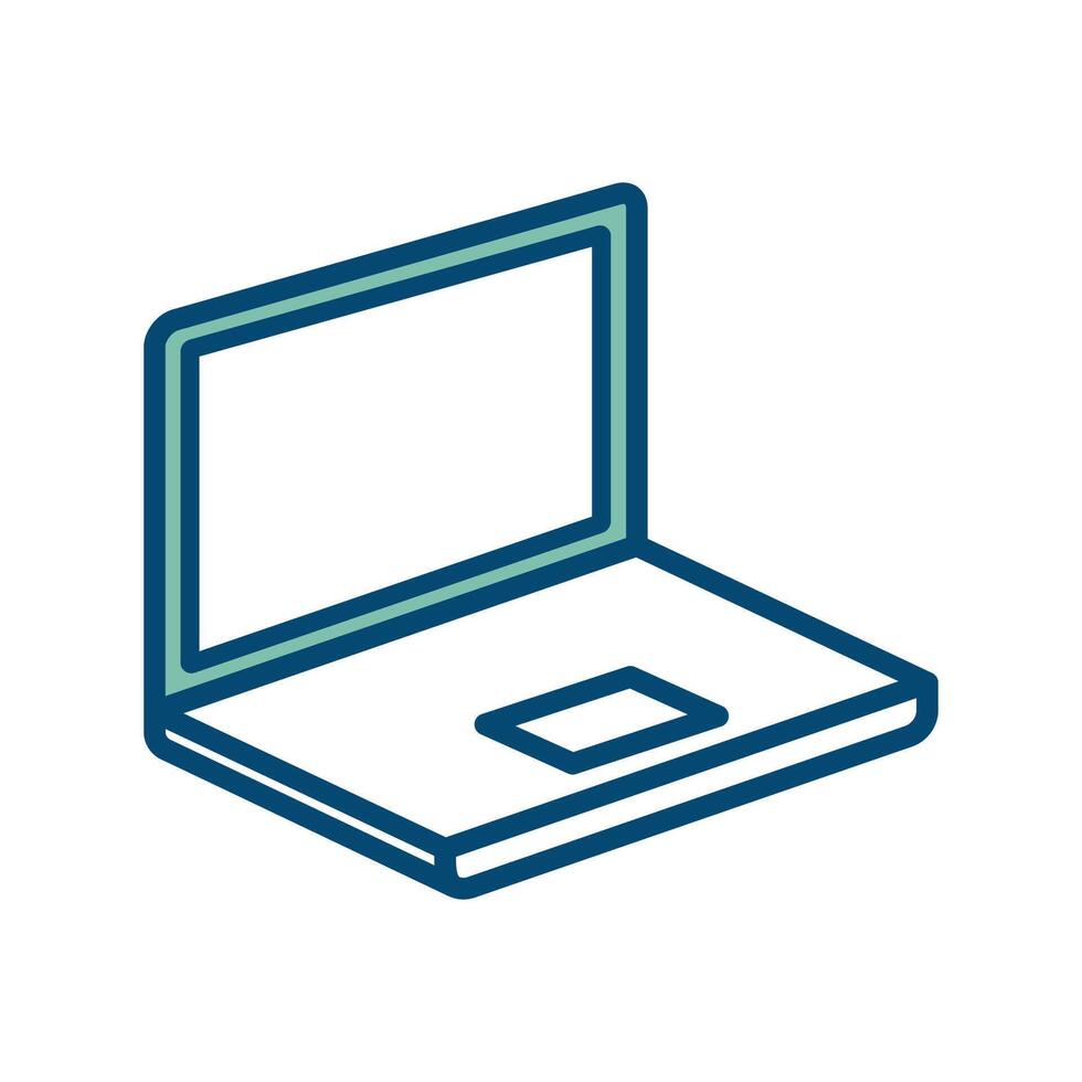 laptop icon vector design template in white background