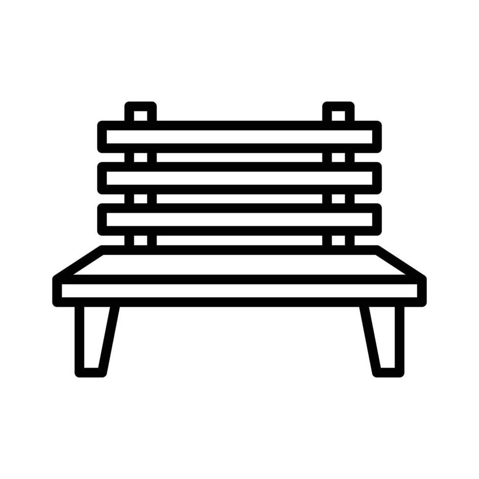 bench icon vector design template in white background