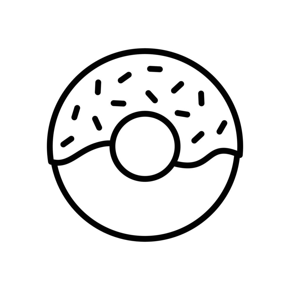 donut icon vector design template in white background