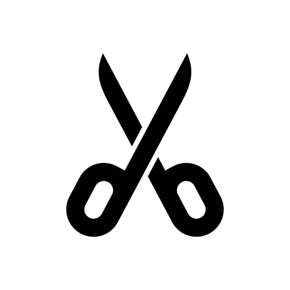 scissor icon vector design template in white background