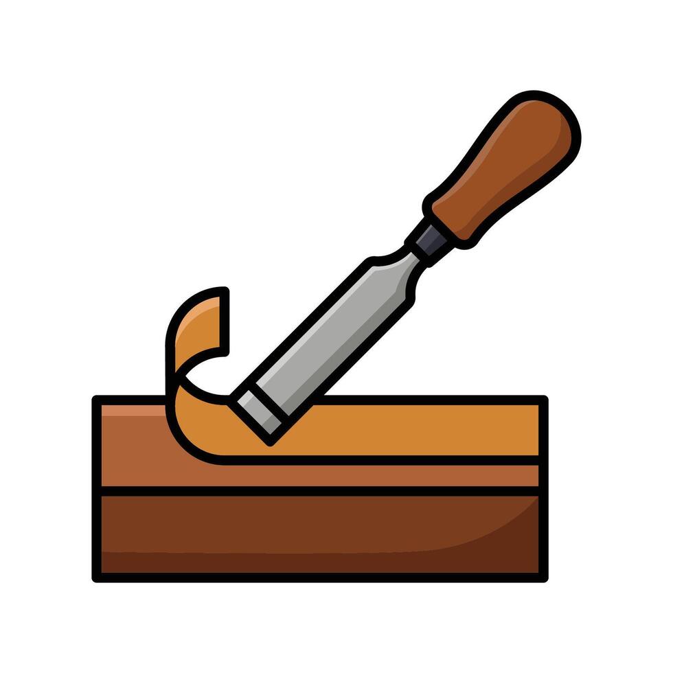 chisel icon vector design template in white background