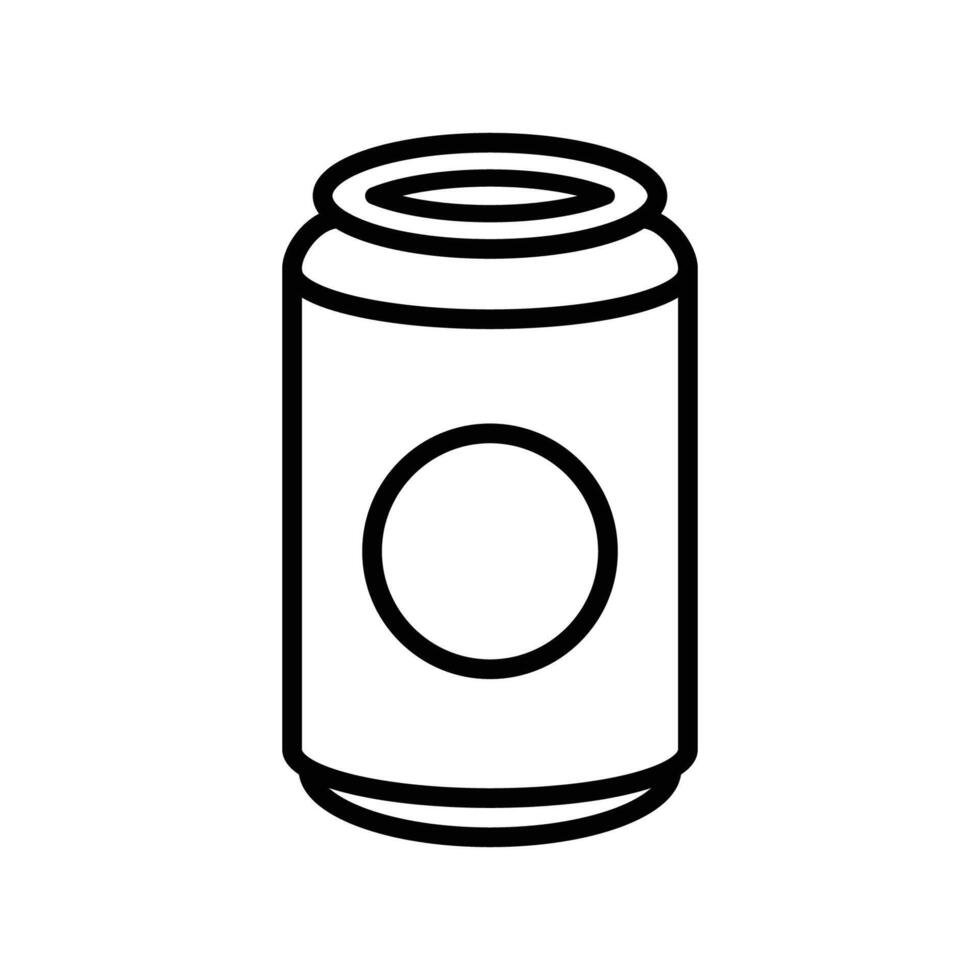 soda lata icono vector diseño modelo en blanco antecedentes