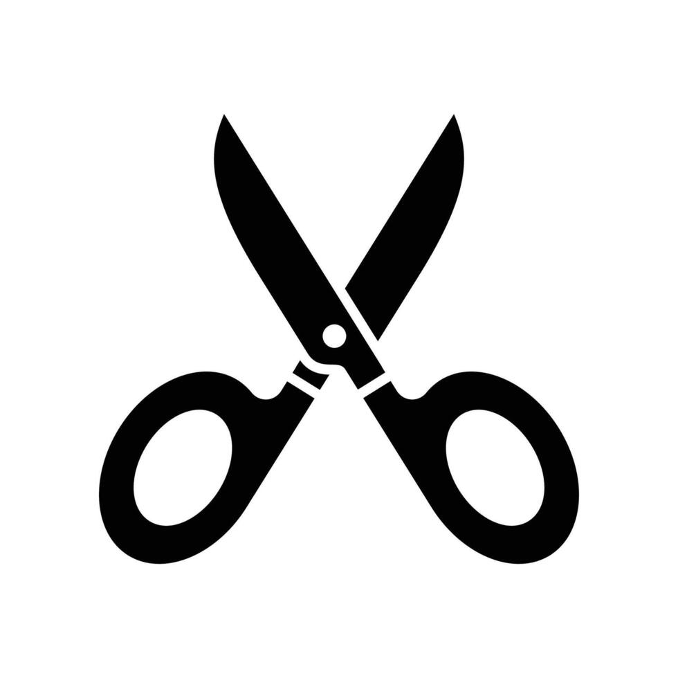 scissor icon vector design template in white background