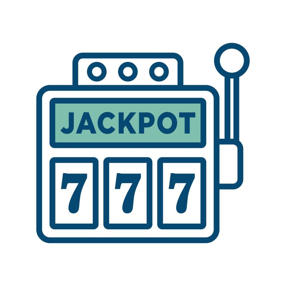 slot machine icon vector design template in white background