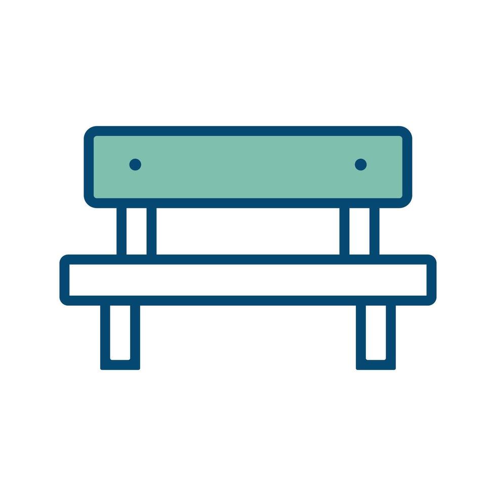 bench icon vector design template in white background