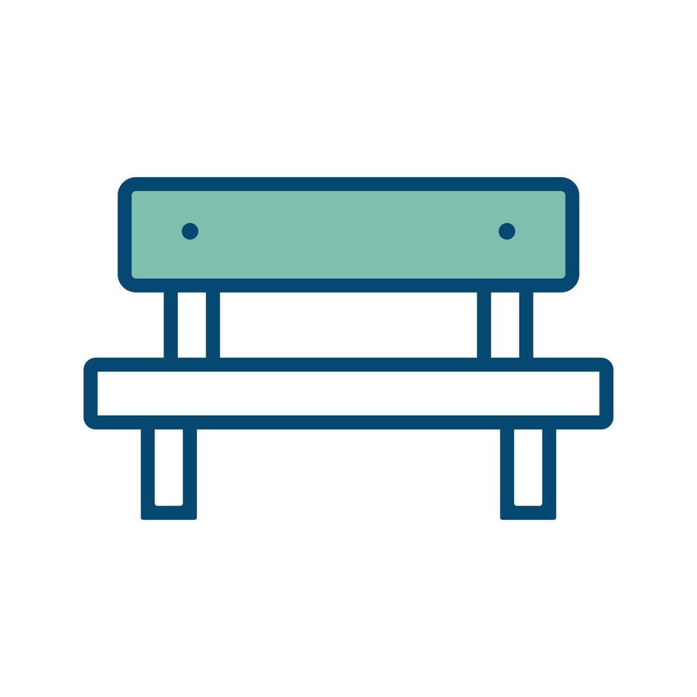 bench icon vector design template in white background