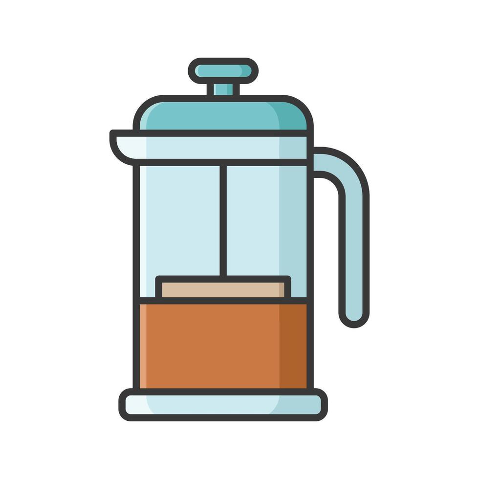 french press icon vector design template in white background