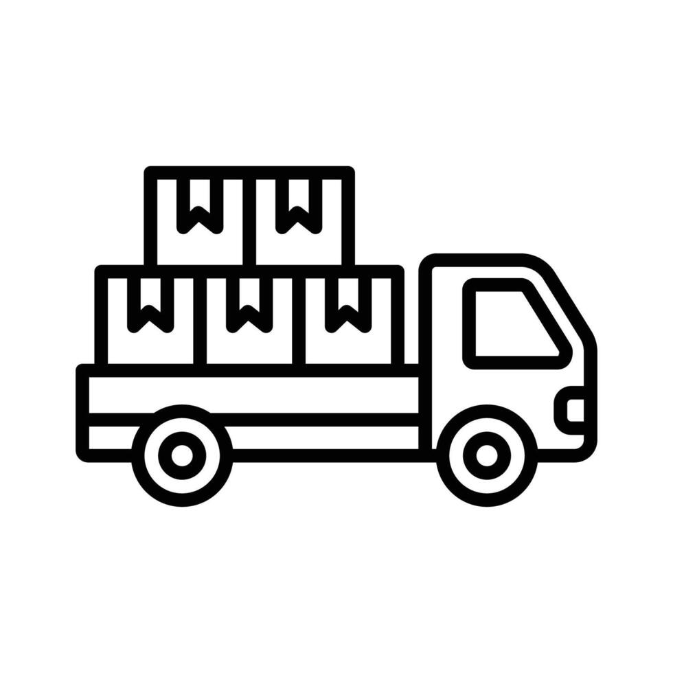 truck icon vector design template in white background