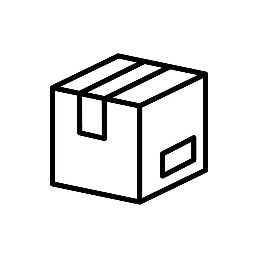 caja icono vector diseño modelo en blanco antecedentes