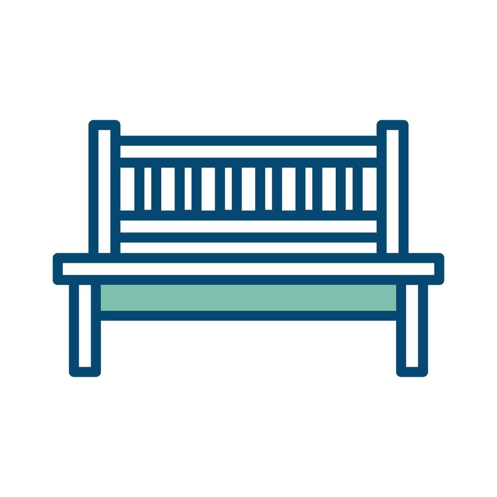 bench icon vector design template in white background