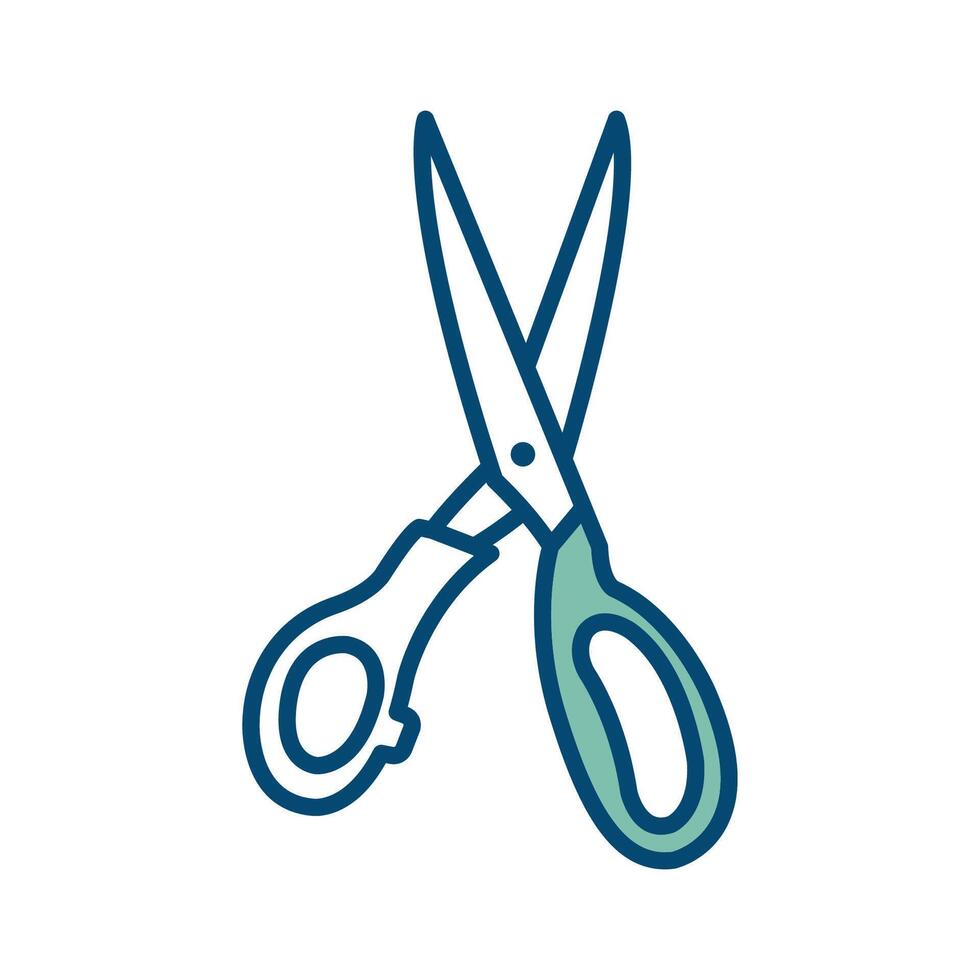 scissor icon vector design template in white background