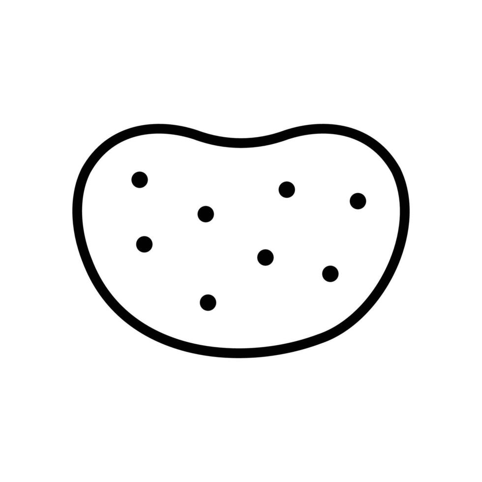 potato icon vector design template in white background