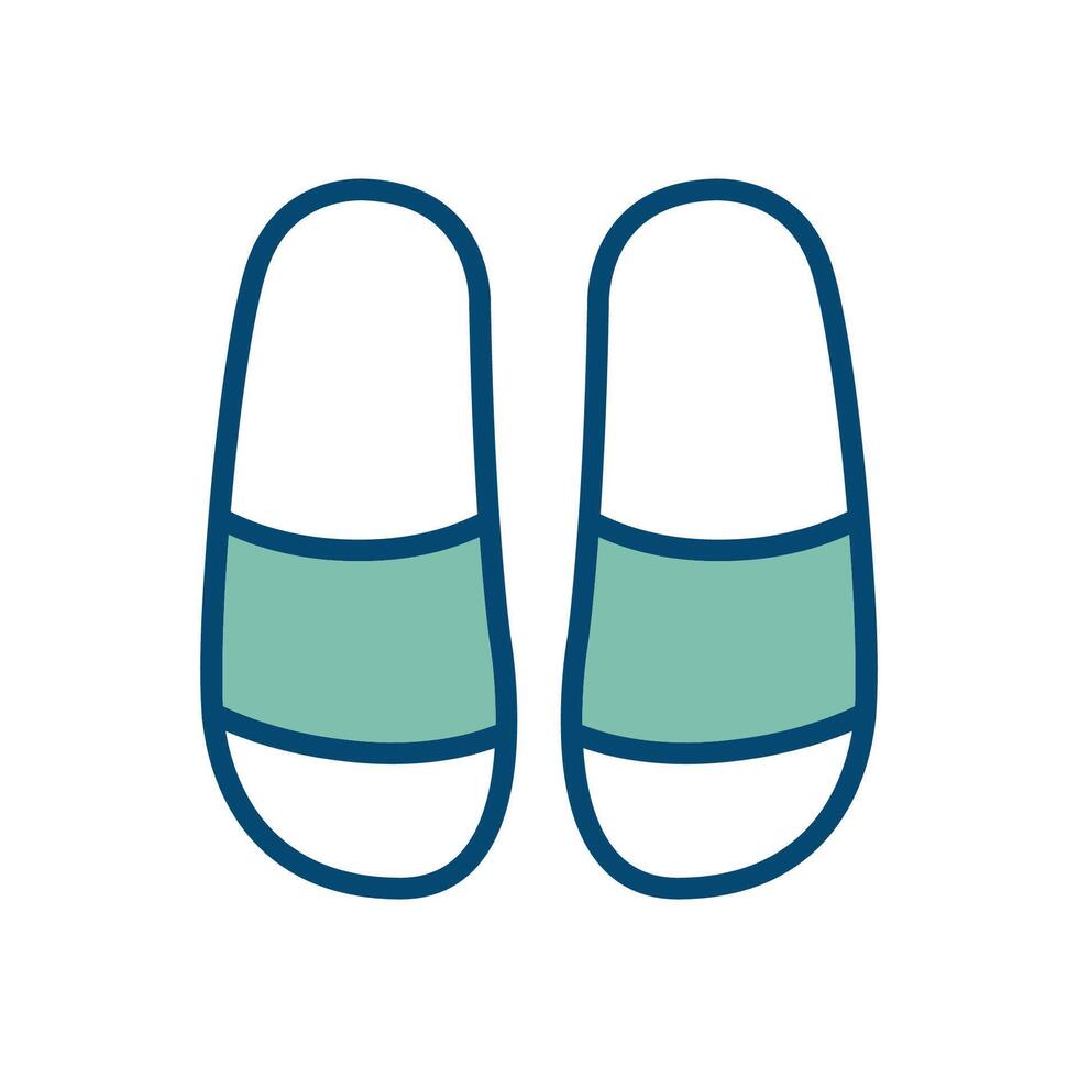 flip flop icon vector design template in white background