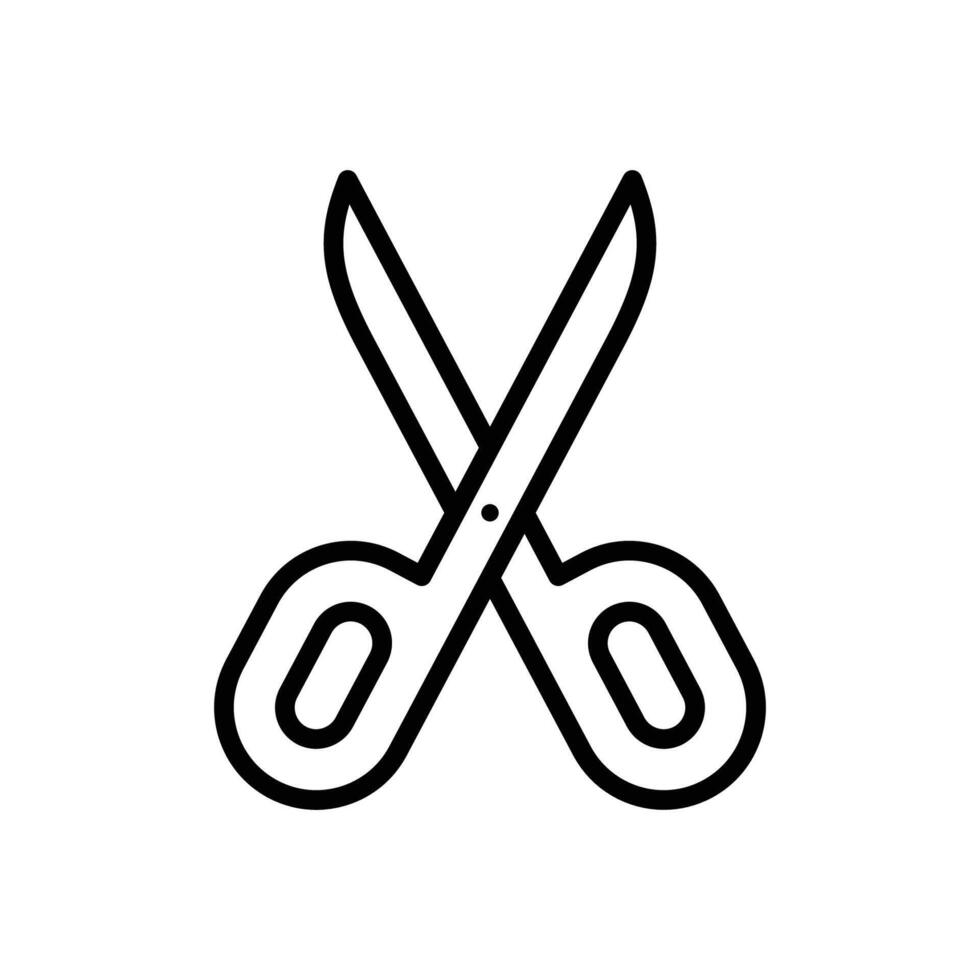 scissor icon vector design template in white background