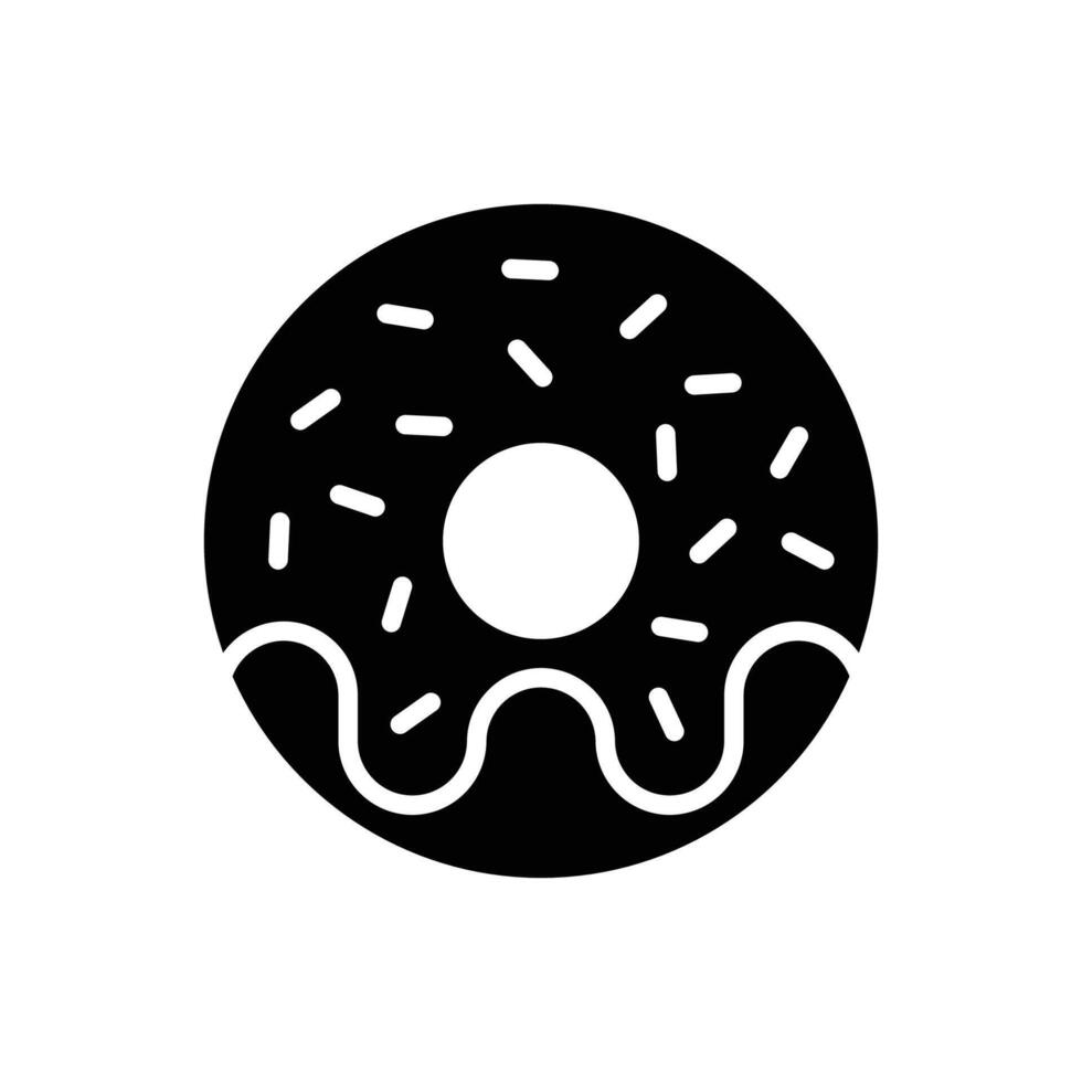 donut icon vector design template in white background