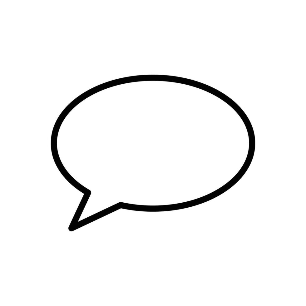 bubble speech icon vector design template in white background