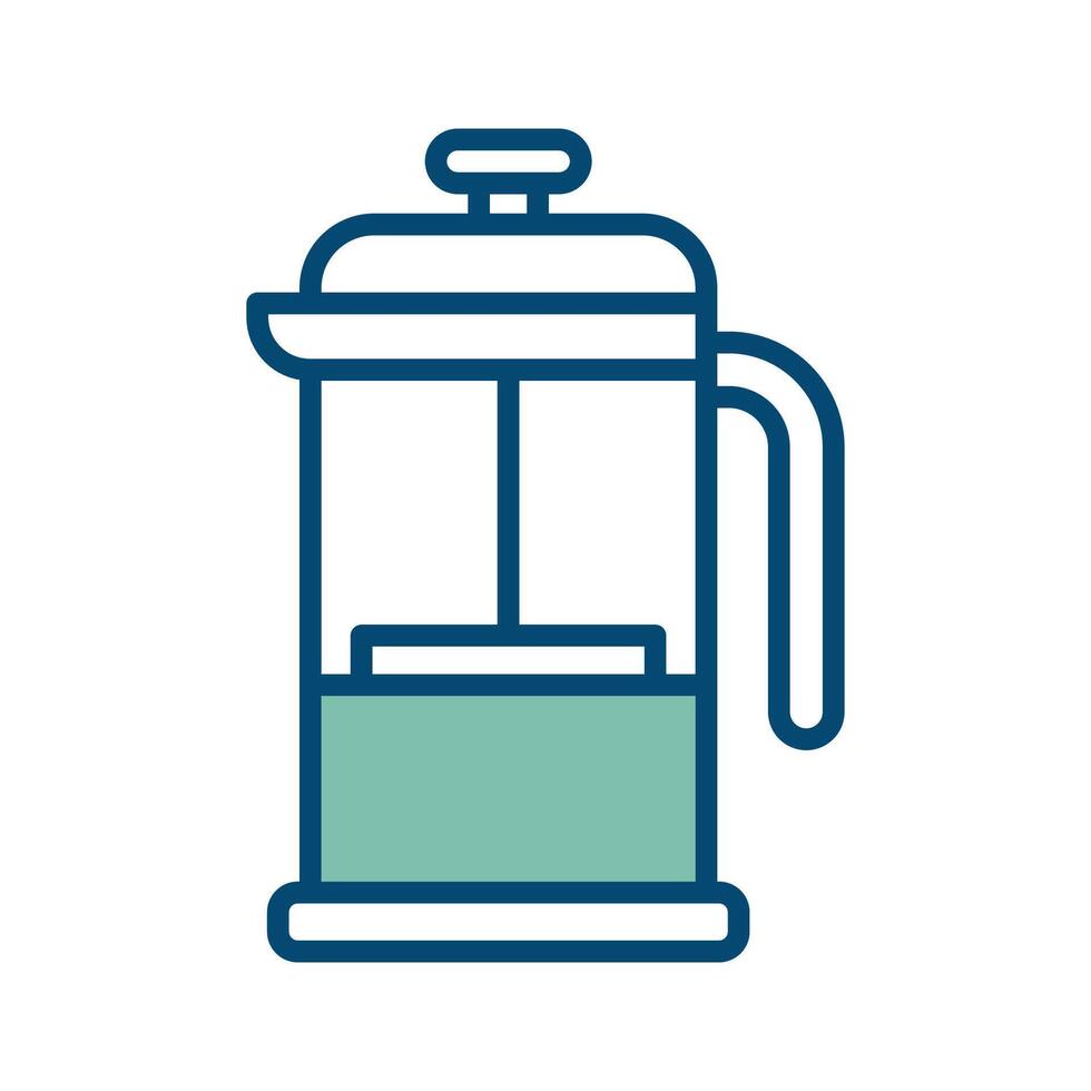 french press icon vector design template in white background
