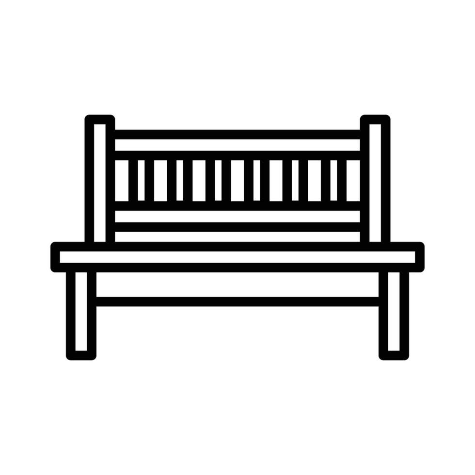 bench icon vector design template in white background