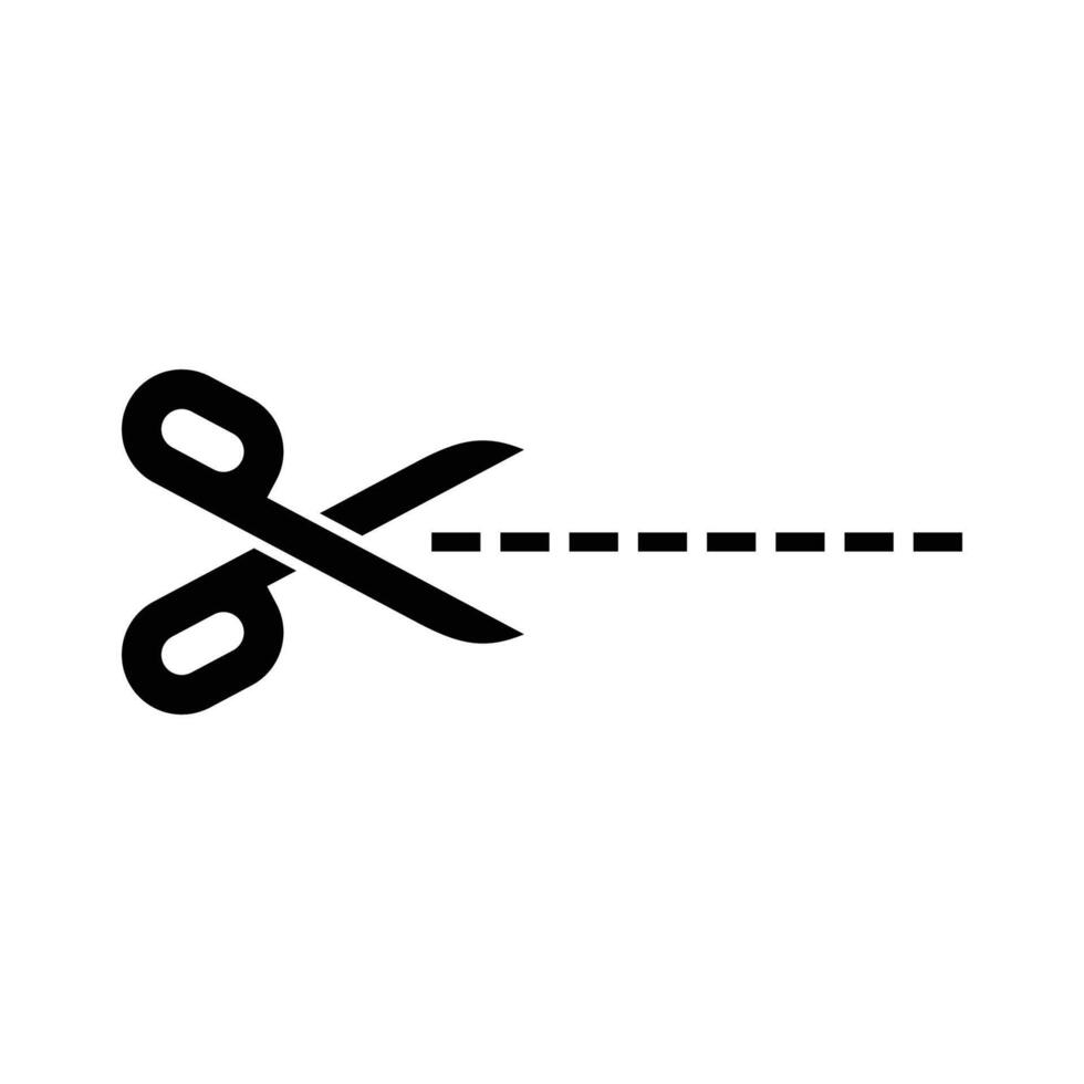 scissor icon vector design template in white background