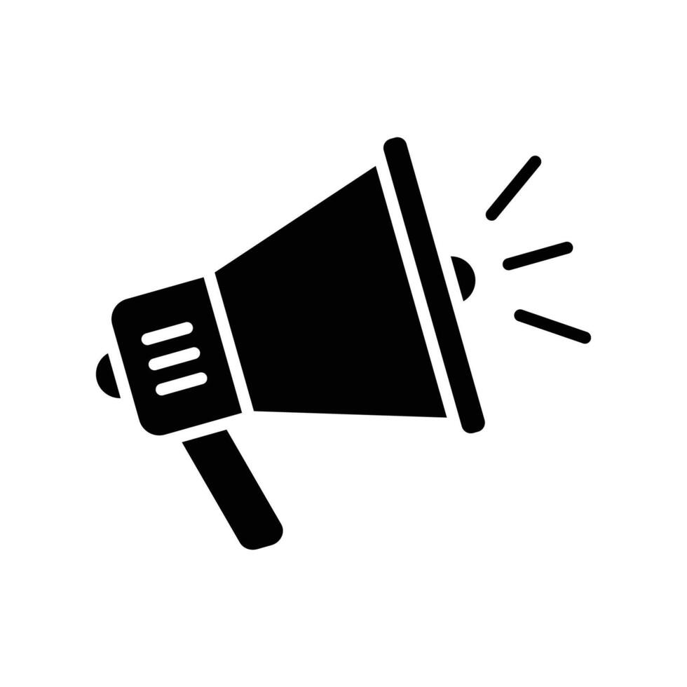 megaphone icon vector design template in white background