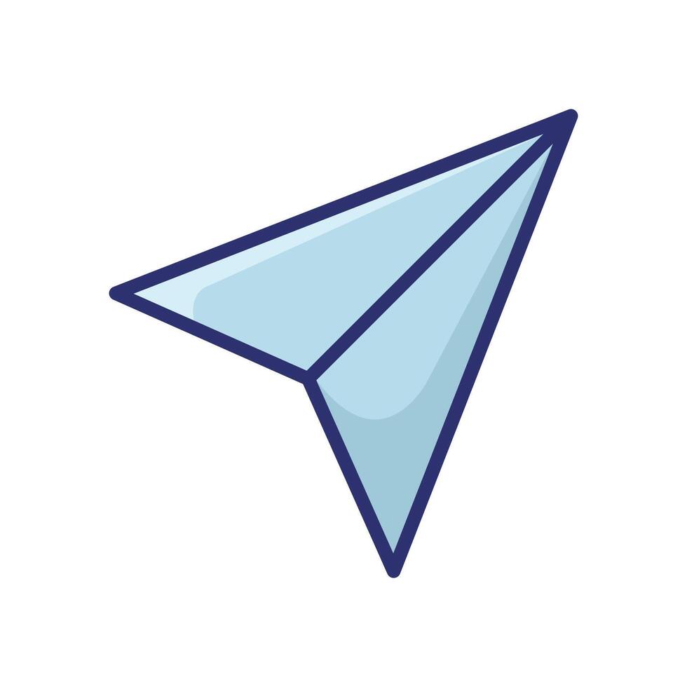 paper plane icon vector desig template in white background