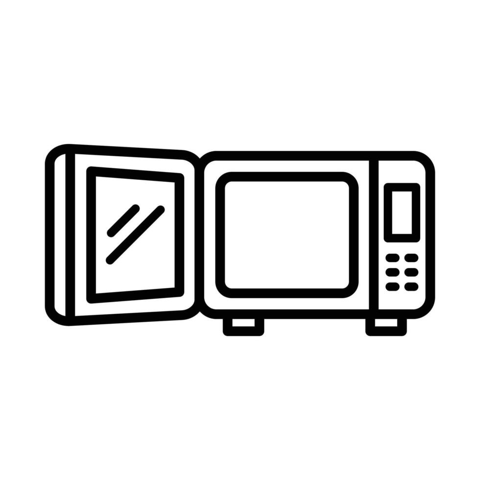 microwave icon vector design template in white background