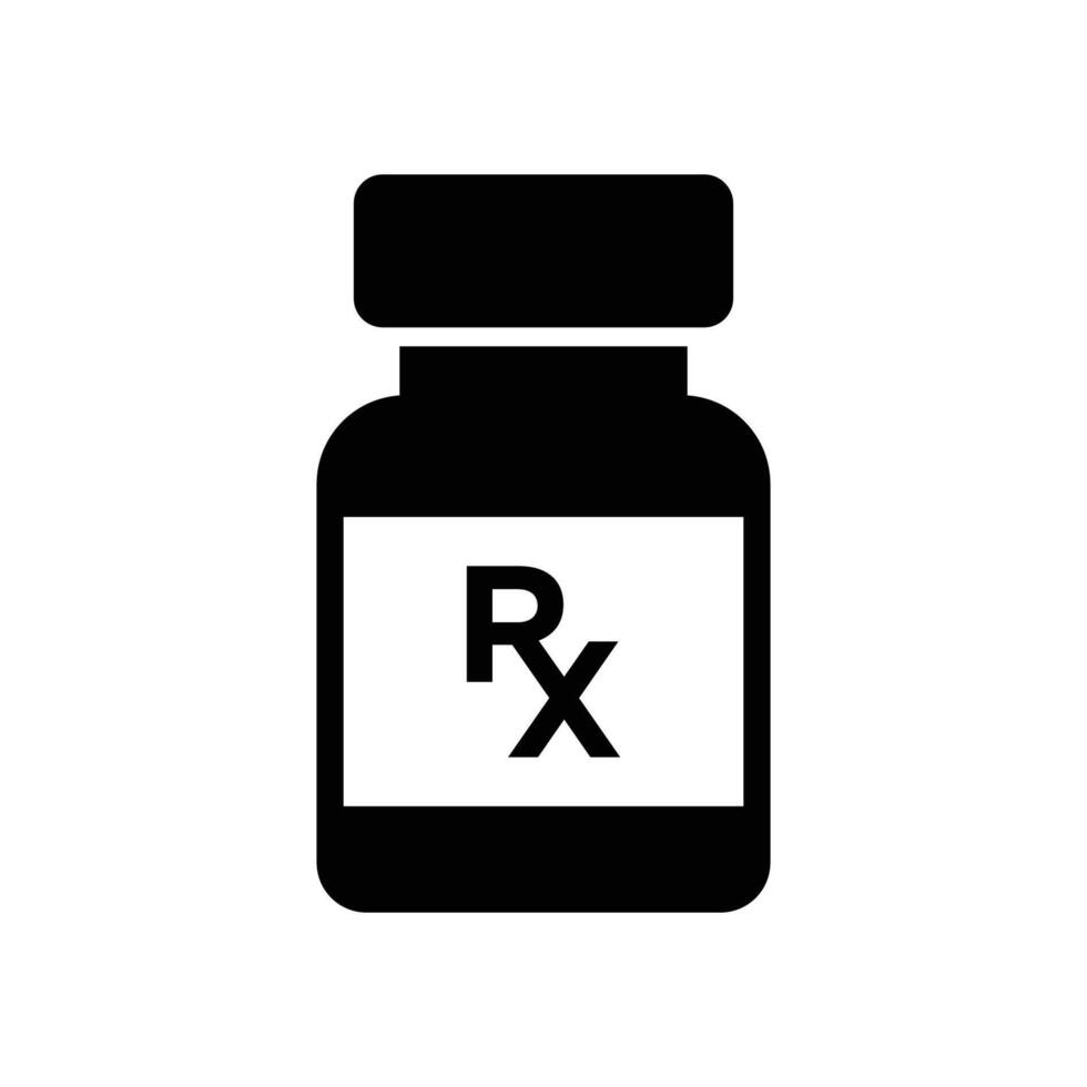 rx icon vector design template in white background
