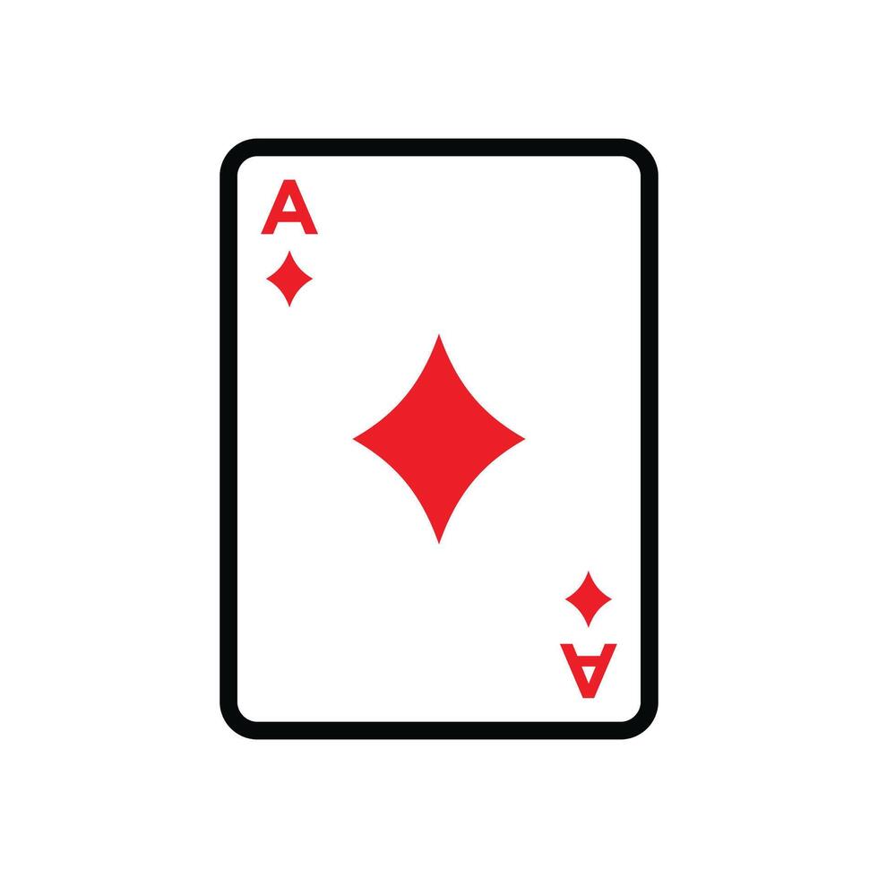 poker card icon vector design template in white background