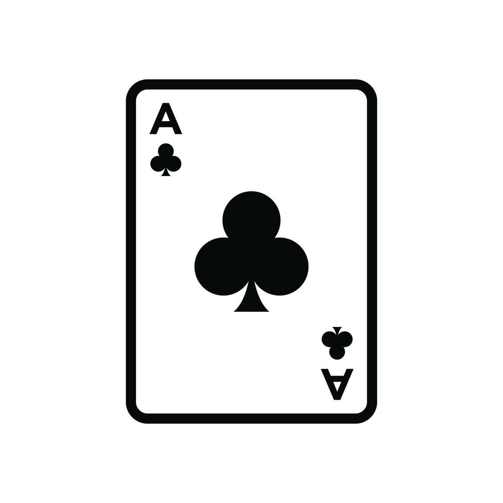 poker card icon vector design template in white background