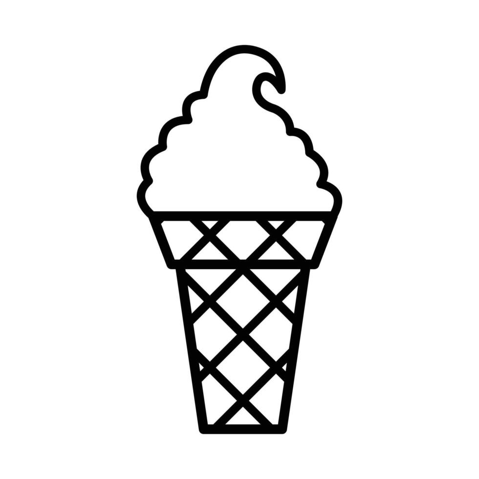 ice cream icon vector design template in white background