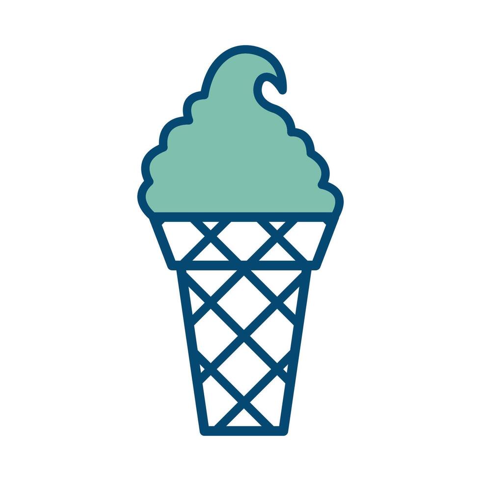 ice cream icon vector design template in white background