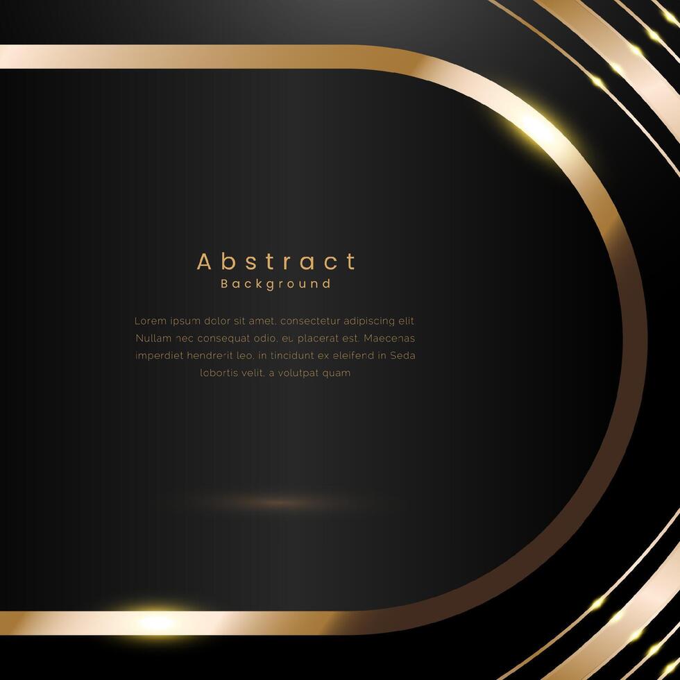 luxury black shining gold background vector