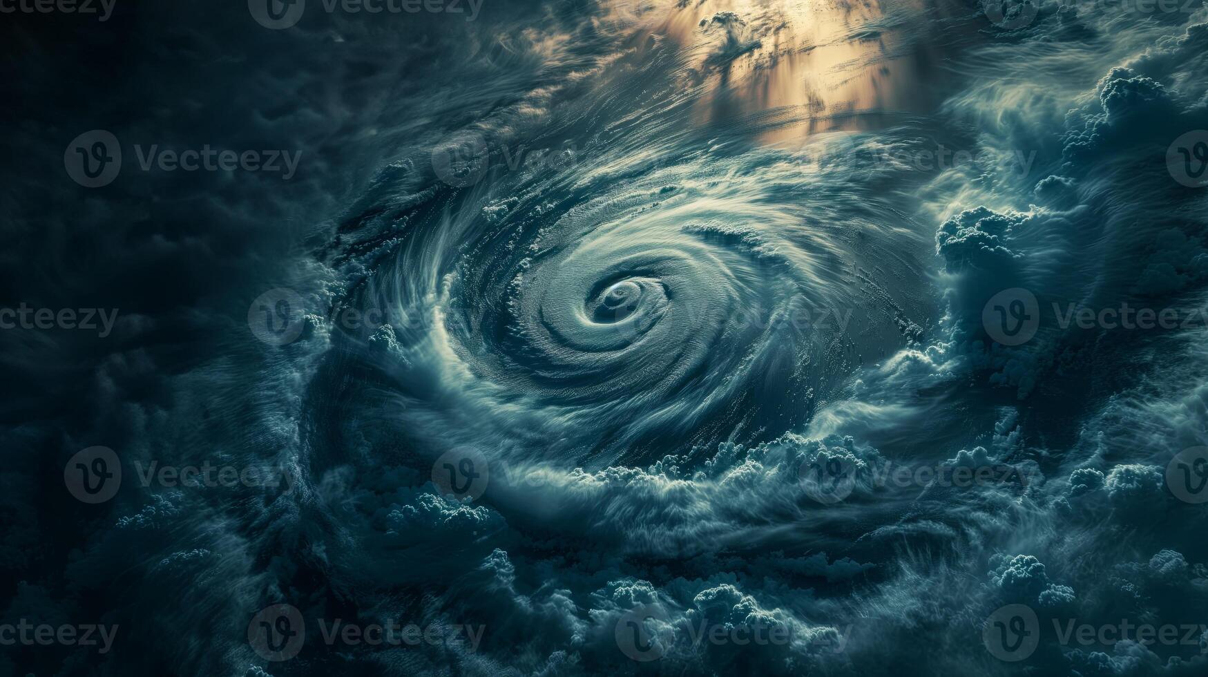 AI generated Majestic Storm Fury, Aerial Cyclone Vista photo