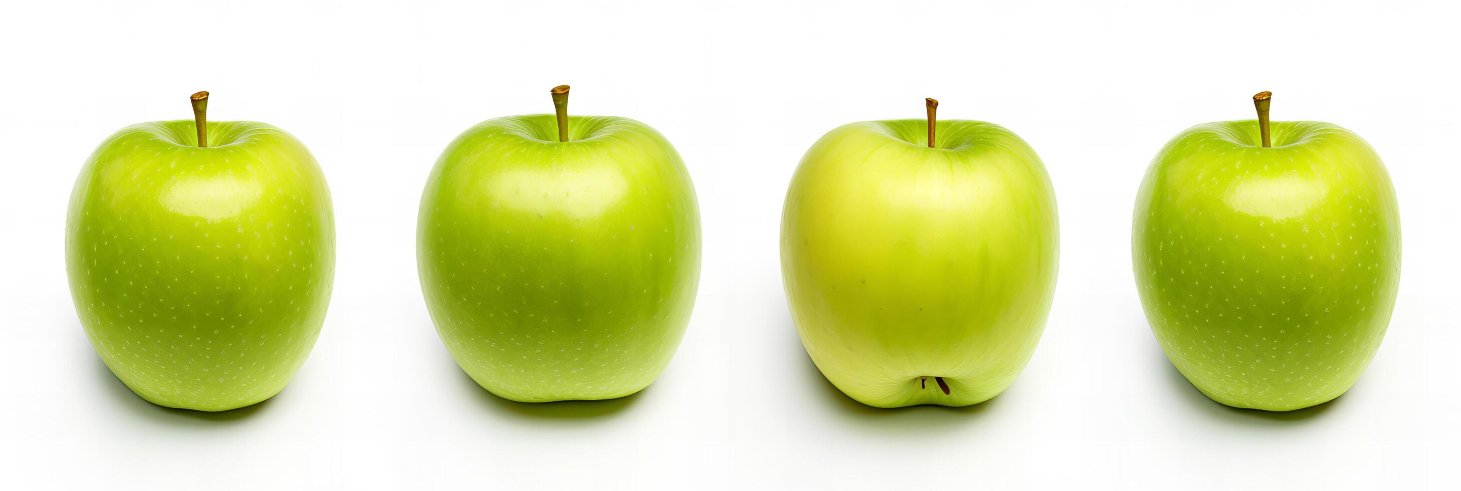 ai generado manzana Fruta aislado en blanco antecedentes foto