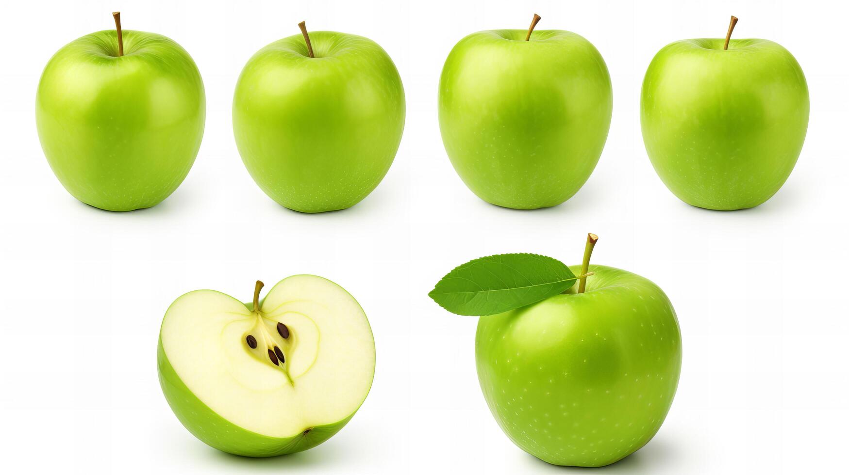 AI generated Apple fruit isolated on white background photo