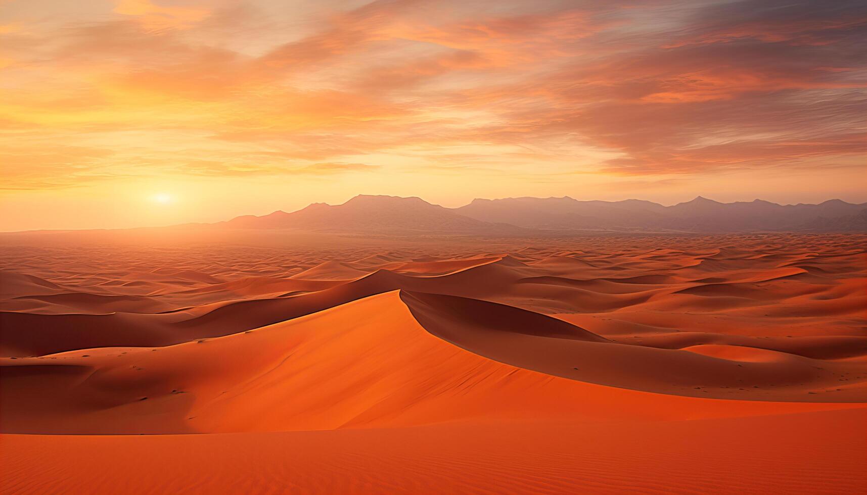 AI generated Aerial view of sand dunes photo