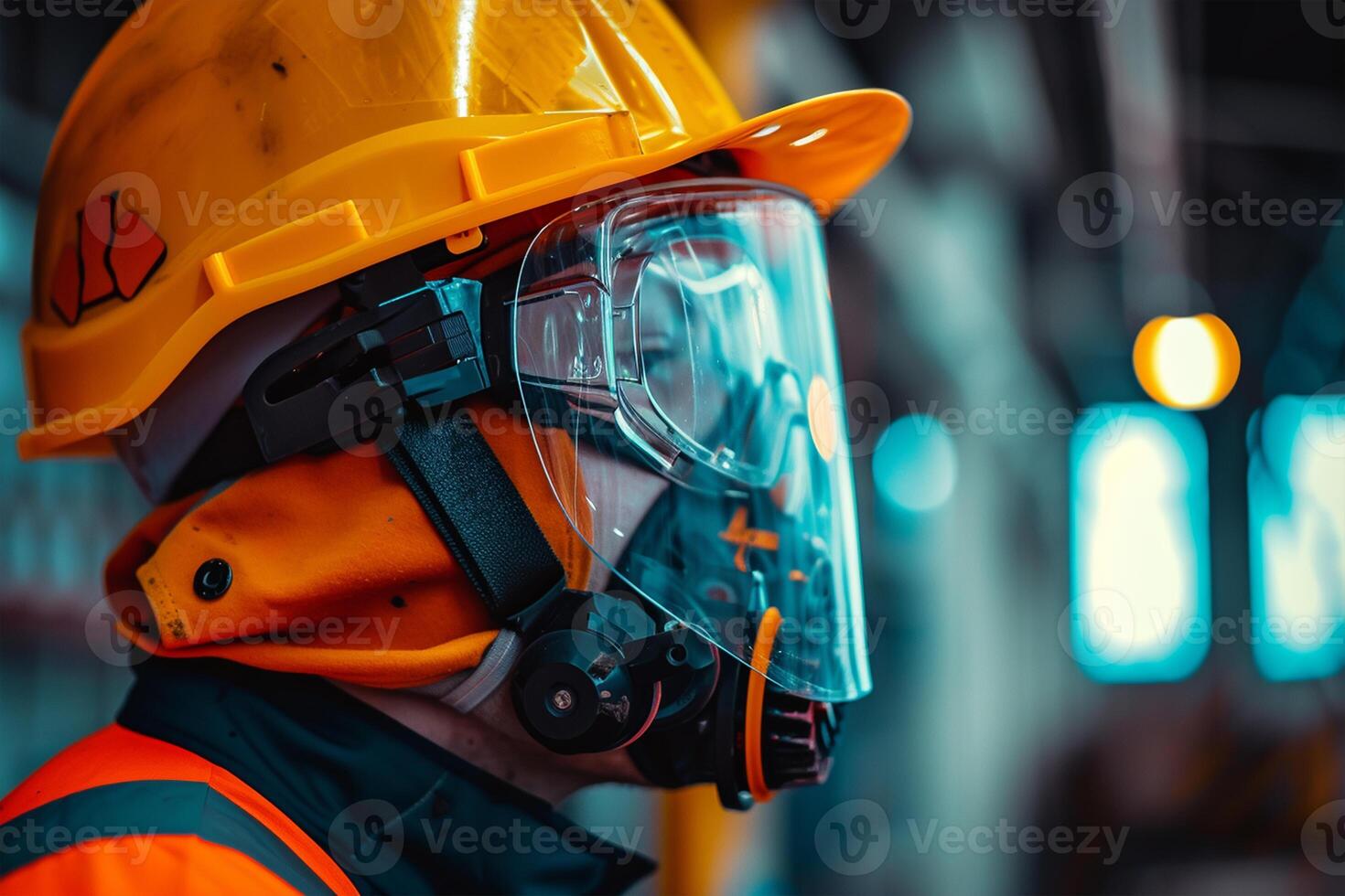 AI generated Safety protection equipment. National Safety Day photo