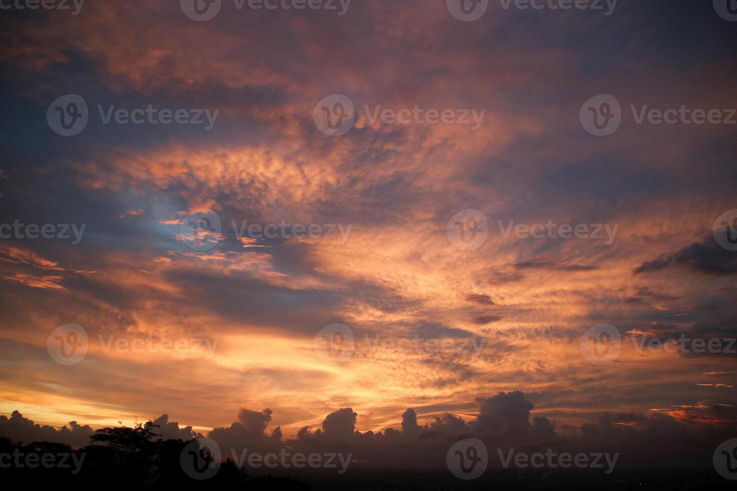 The sky was approaching dusk photo