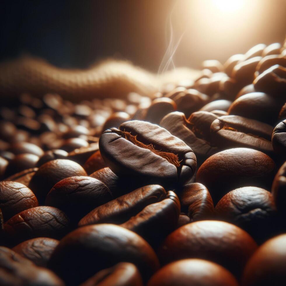 AI generated Close up of beans photo