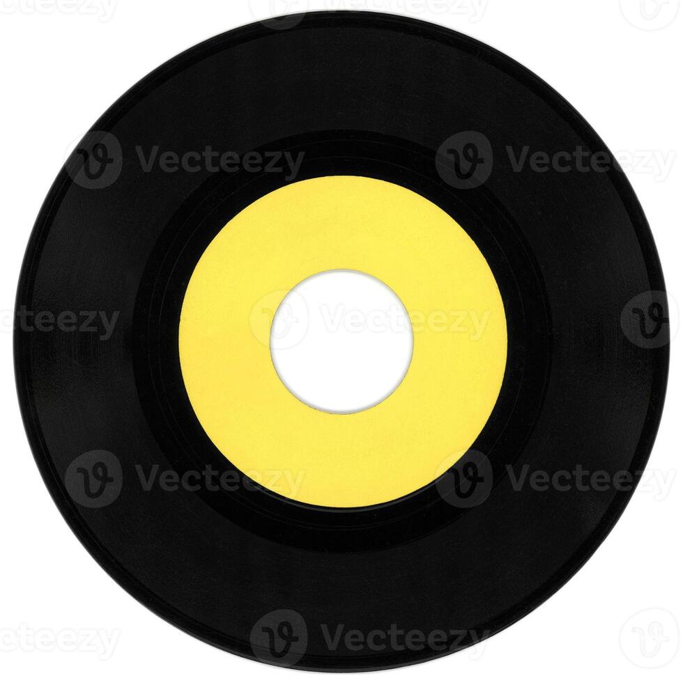 vinyl record isolated over white photo