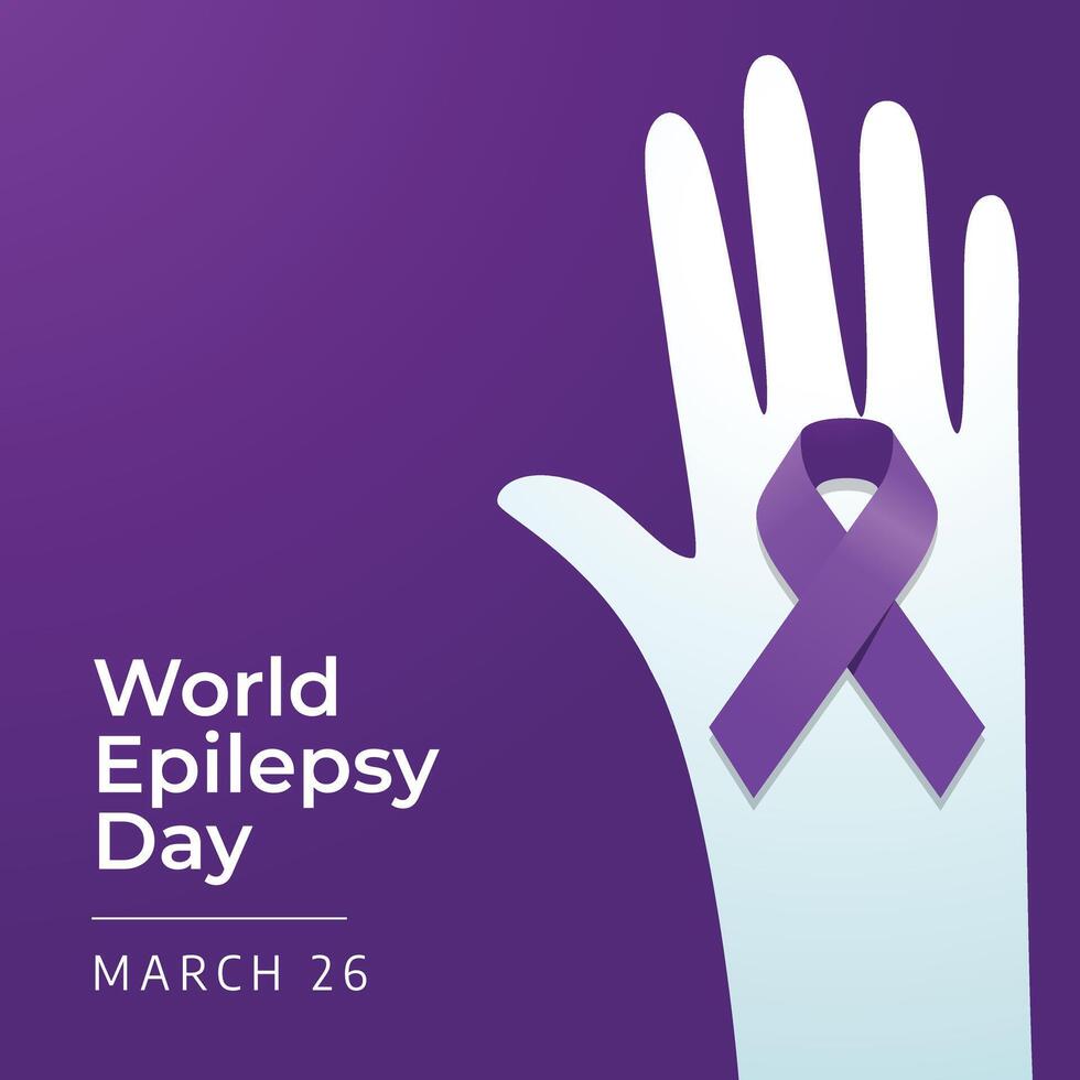 Epilepsy Awareness Day design template good for celebration usage. flat design. vector eps 10.