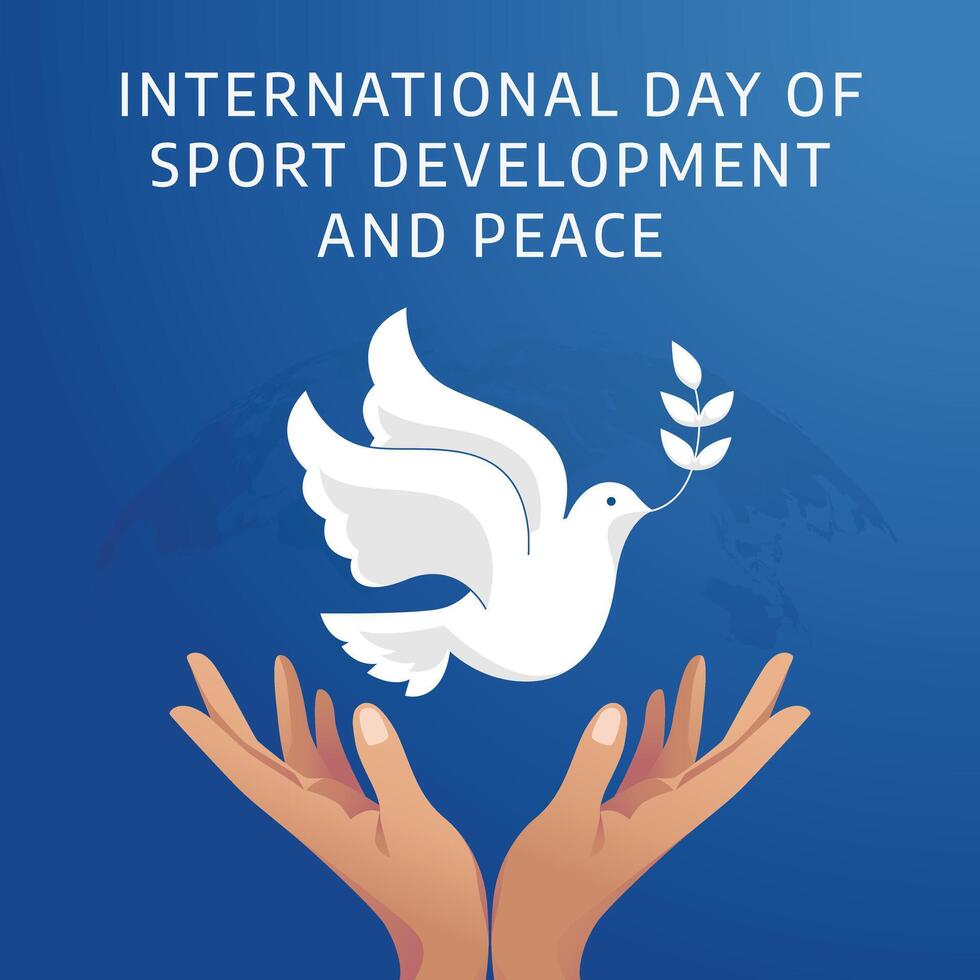 International Day of Sport for Development and Peace vector design template good for celebration usage. flat design. eps 10.