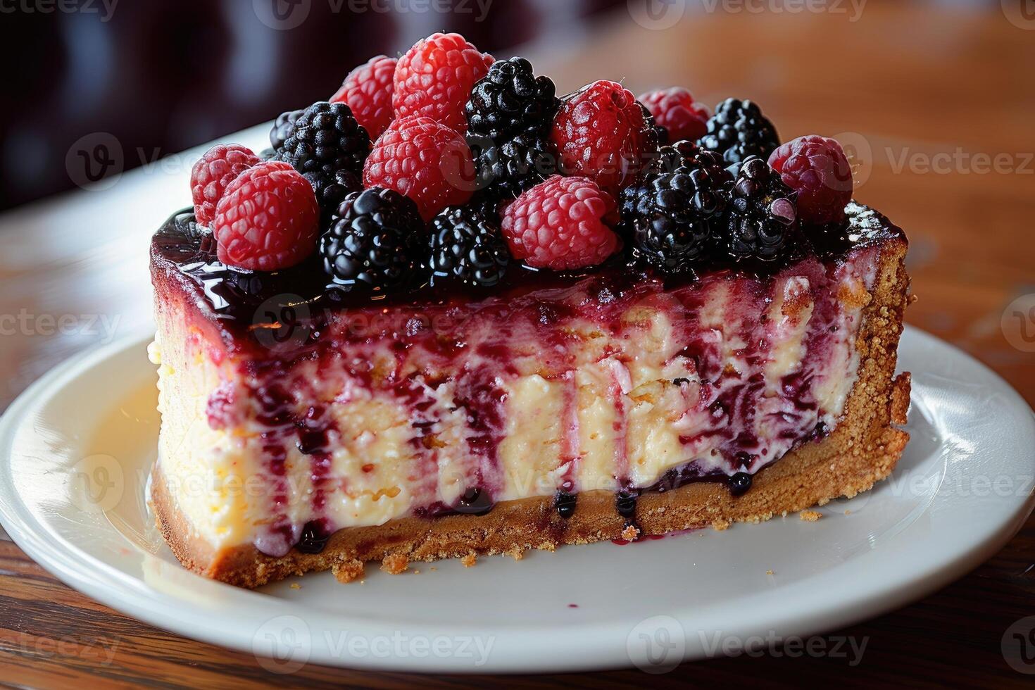 AI generated ultimate creamy cheesecake professional advertising food photography photo