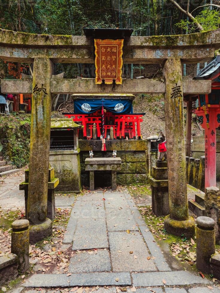 Old Gate In The Entrance Of A Shrine photo