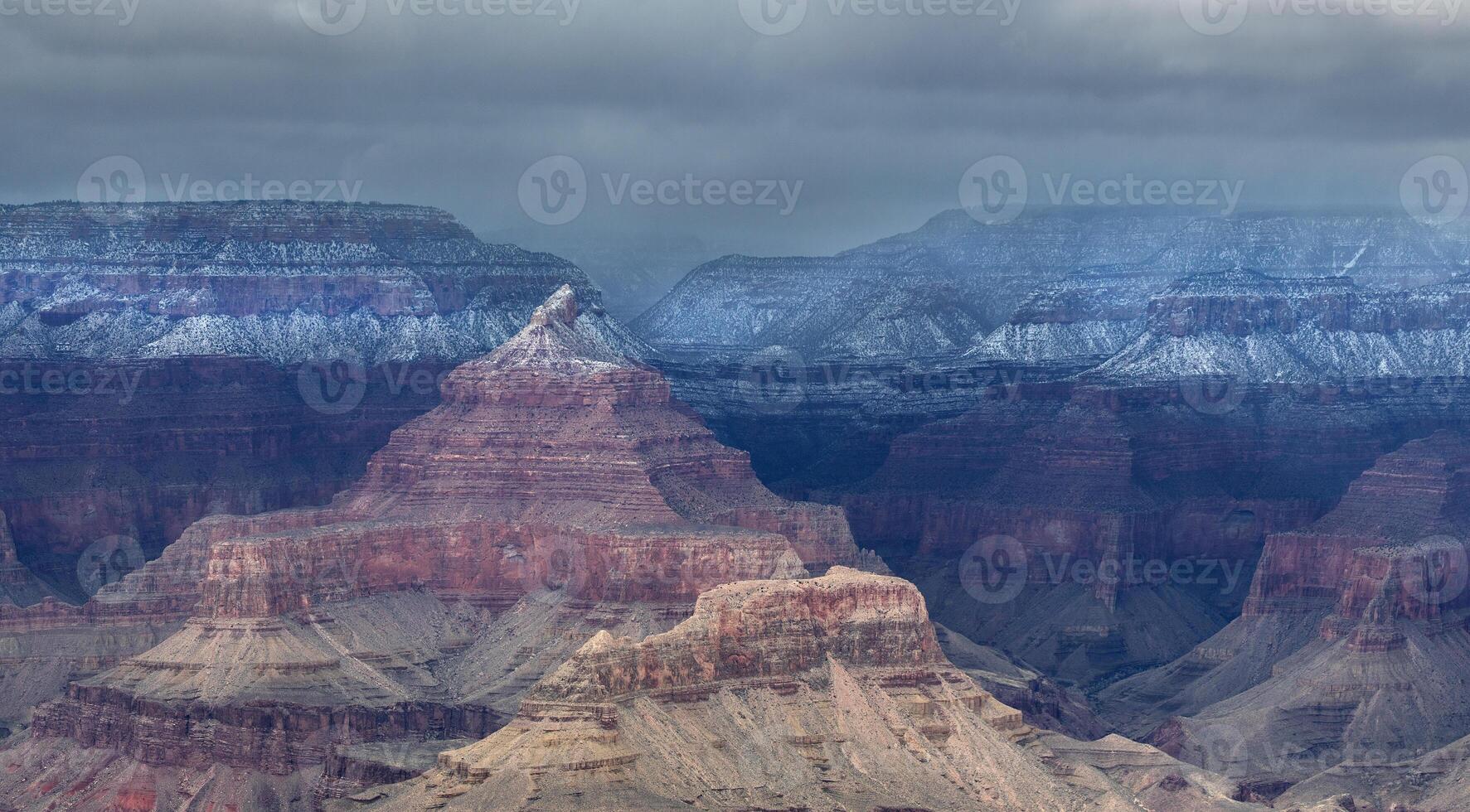 Grand Canyon Snow Panorama photo