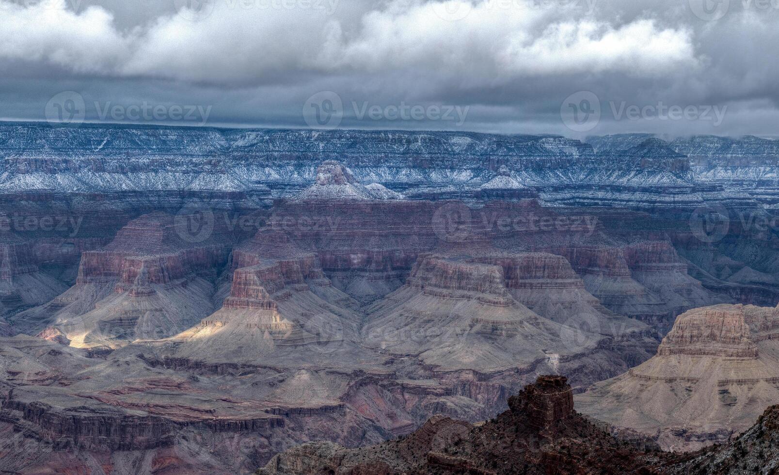 Grand Canyon Snow Panorama photo