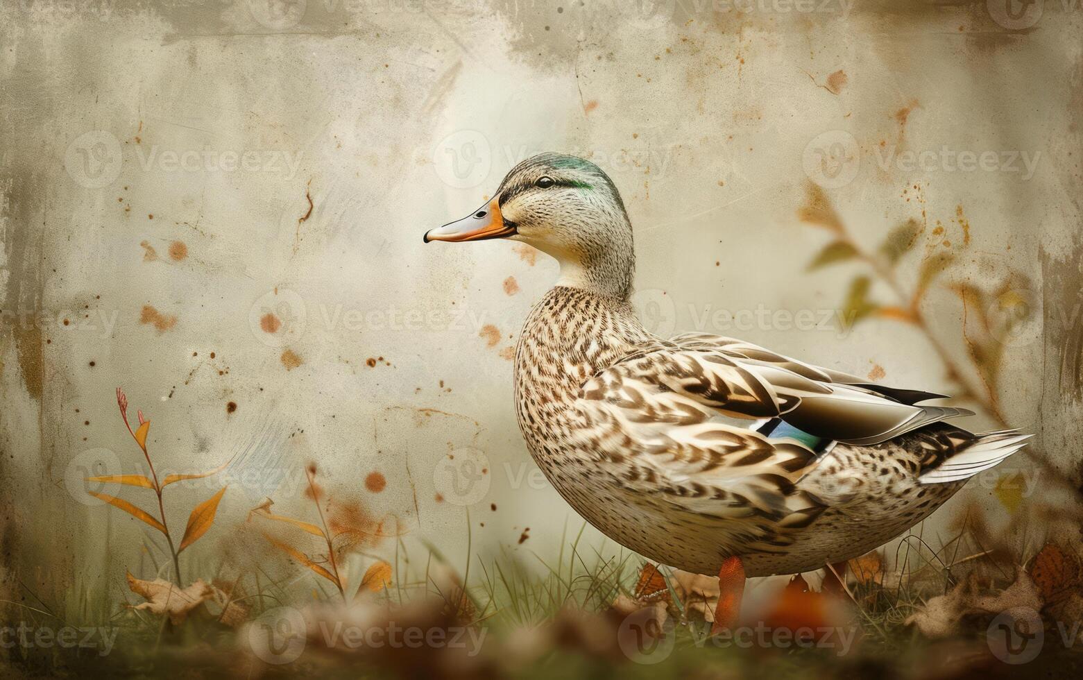 AI generated Wild pheasant with colorful feathers photo